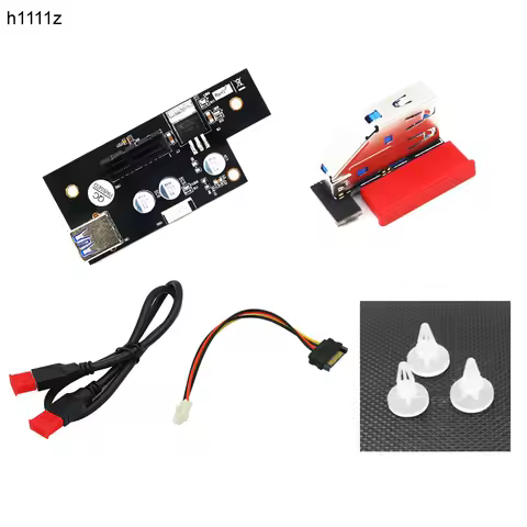 H1111Z Add On Cards PCI-E X1 Extender PCIE Riser USB 3.0 PCI-E Riser PCI Express Riser Card Cable fo