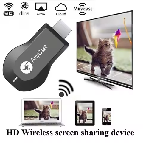 M9 Same Screen Device Wireless WiFi Display Supports 4K/1080P HDMI Input Suitable for 99% Smartphone