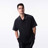 เสื้อเชิ้ตลำลอง ผู้ชาย สีดำ UNBOUND HARBOR HAWIIEN SHIRT (2023)