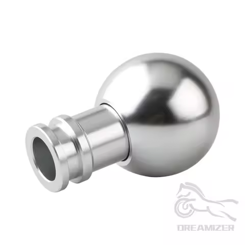M10*1.5 Shifter Knob Gear Shift Knob Aluminum 5 Speed JDM Matte Ball Shape For Honda Civic FD2 FN2 E