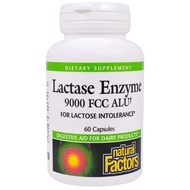 Natural Factors, Lactase Enzyme 60 Capsules