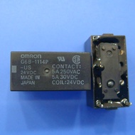 ((1pc) Electronic Parts G6B-1114P-US 5VDC 12VDC 24VDC Genuine Omron Relay 4 Pins