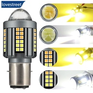 LOVESTREET 1Pc Motorcycle Led Headlight H4 BA20D Headlight Projector Lens Moto Signal Lamp Bulb Whit