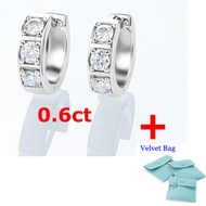 DJMAX Hoops Earring for Men D Color Moissanite Huggie Earrings Sparkling Jewelry 2022 Women 925 Ster