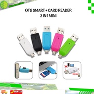 Memory Card Reader 2 Slot OTG for MicroSD / SD Card plus OTG MMC