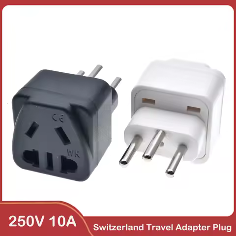 AU/US/EU to Switzerland Swiss AC Power Plug Travel Adapter adapter plug Type J 250V 10A