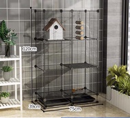 Chuồng chim mèo con khỉ sóc hamster rồng tắc kè lồng lắp ghép 2 3 tầng có đế kèm khay vệ sinh ở dưới