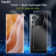 2 in 1 Front / Back Screen Protector For ZTE Axon 40 Ultra Clear Slim Full Coverage Soft Repairable 