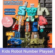 ( Hot Sale ) 0-9 Transformers Number Robot Toys Digital Assembly Toys Educational toys Car Toys Main