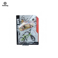 [homozy] SiaBiced Blister Card Toy Set BMX-Style Miniature Alloy Cycle Treaded Tires Finger Skateboa