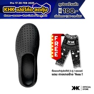 Khkshoes รองเท้าคนหัวครัว รองเท้า  KHK ONE - BLACK -เคเอชเค ชูว สีดำ