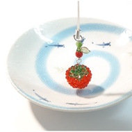Tomato Phonecharm Tomato keychain handmade Japanese style juminocore heisei retro