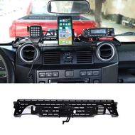 For Land Rover Defender 90 110 2004-2019 Metal Black Car Dashboard Multi-function Storage Frame Mobile Phone Holder Accessories
