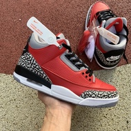 3 AJ3 Joe 3 red cement black burst Crack Casual sneakers men shoes high CK5692-600 basketball top&&*