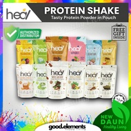 HEAL PROTEIN SHAKE POUCH Powder Pack Whey Protein/Pea Protein/Plant Based Vegan Protein Shake