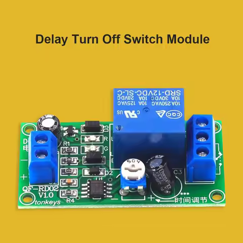 Relay Trigger Delay Switch Board Module DIY Time Delay Relay Module Timer Relay Switch Board 12V DC 