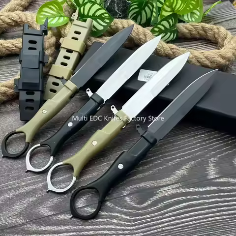 EDC 8Cr13Mov Blade Mountaineering Survival Fixed Blade Knife Outdoor Multifunctional Tactical Huntin