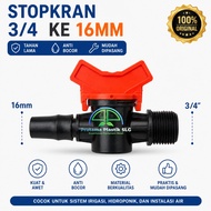 Stop Valve Thread 3/ 4 inch To 16mm Male Hose