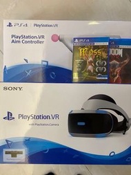 Playstation VR + camera+ gun + 2 VR games