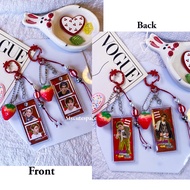 GANTUNGAN CORTIS KEYCHAIN STRAWBERRY CORTIS KEYCHAIN PHOTO STRIP FANMADE