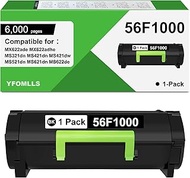 56F1000 High Yield Toner Cartridge Compatible for Lexmark 56F1000 Toner Cartridge for MS421,MS521,MS