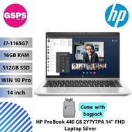 HP ProBook 440 G8 2Y7Y7PA 14'' FHD Laptop Silver ( I7-1165G7, 16GB, 512GB SSD, Intel, W10Pro )