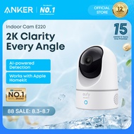 ANKER eufy Security Indoor Cam E220 2K Pan Tilt WiFi Camera Human Pet AI Detection Motion Tracking