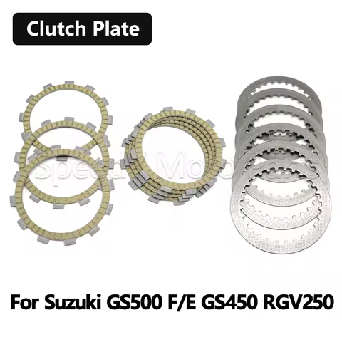 For Suzuki GS500 F E K1-K9 GS500F GS500E GS450 GS450T RGV250 M Gamma 1981-2009 Motorcycle Clutch Pla