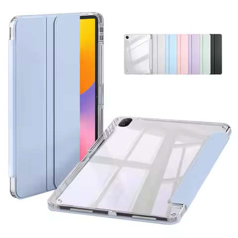 Funda For Huawei MatePad SE 11 Case with Pen Holder PU Leather Acrylic Clear Back Stand Case For Hua