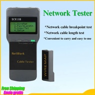 SC 8108 Portable Network Meter & LAN Phone Cable Tester & Meter With LCD Display RJ45 Wireless CAT5e