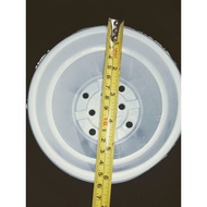 Cream White plastic pots 6.25 inches diameter 4.5 inches height