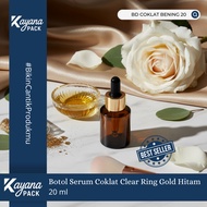 20ML CLEAR BROWN BD SERUM PIPETTE BOTTLE CLEAR 20 AMBER BD/ ML BLACK RUBBER GOLDRing (CLEAR BROWN BD