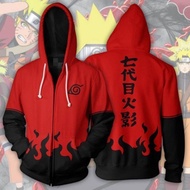 Anime Naruto Hokage Hoodies Streetwear Outfit Sweatshirt