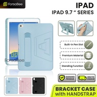 FORSABEE - 3in1 Case With Stand + Hand Strap + Pencil Holder for iPad 5th Generation 6 9.7 Inch 2017