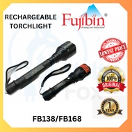 FUJIBIN MULTI-PURPOSE RECHARGEABLE LED ALUMINUM TORCHLIGHT / FLASHLIGHT FB-138 | FB-168