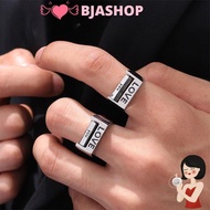 BJASHOP Mood Ring, Silver Rotatable Love Ring, Creative Adjustable Fidget Rotatable Mood Control Rin