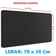 PLAIN BLACK GAMING MOUSEPAD 70x30 Mouse pad 70 x 30 Cm