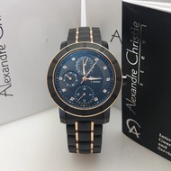 Jam Tangan Wanita Alexandre Christie AC6292 AC 6292 Rosegold Black