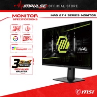MSI MAG 27-inch Series Gaming Monitor - MAG274UPF / MAG274QRFW / MAG274QRF-QD E2 (Rapid IPS, 144/180