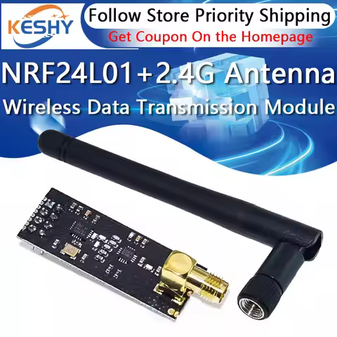 NRF24L01+ 2.4G Wireless Data Transmission Module 2.4GHz NRF24L01 Upgrade Version NRF24L01+PA+LNA 100