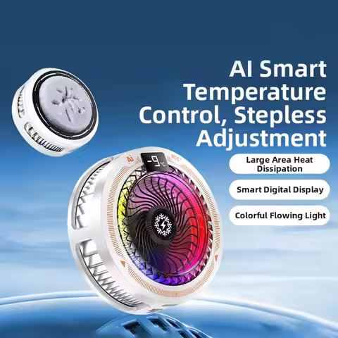 Magnetic Back-Clip Phone Cooler 30W Cooling & Customizable Levels AI-Powered For TH25 Semiconductor 