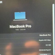 Macbook pro 14’ 2023 M2max 32GB