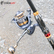 【Ready Stok】CORALOV DEUKIO Rill Murah Dan Kuat Reel Alat Pancing Full Besi Rel Pancing Kuat 50 Kg Re