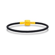 SK Jewellery Classic Gold Barrel Clip Charm Bracelet