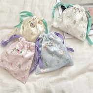 43222 Cartoon Bear Drawstring Storage Bag Cosmetic Bag Sundries Lipstick Bag Coin Bag Travel Packing