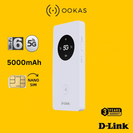 D-Link DWR-U2100 / U2000 5G WiFi Hotspot Mobile Router | WiFi6/5 | Touchscreen | Power Bank | Global