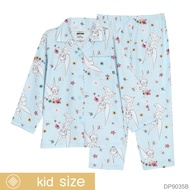 Josilins ชุดนอน เด็กหญิง ป้าย momoji ลิขสิทธิ์ ดิสนีย์ Disney Peter Pan ลาย Tinker Bell ผ้าวูเว่น