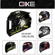 ♜QIKE 111 Full Face Motorcycle Helmet with Black Lens Motor Racing Helmet special custom makeTopi Keledar Motosikal♝