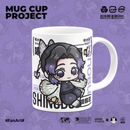 Original Butterfly Ren Nine Columns Cute Ceramic 9 Cup Water Cup with Lid Ghost Slayer Anime Themed 