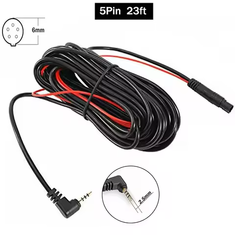 9m Car Video Extension Cable DVR Backup Rear View Camera Extension Cable 5 Pin Cord Wire Rear View C